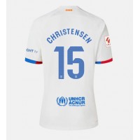 Fotballdrakt Dame Barcelona Andreas Christensen #15 Bortedrakt 2023-24 Kortermet